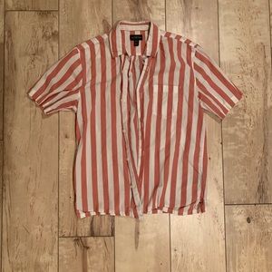 Urban Outfitters striped button up short sleeve